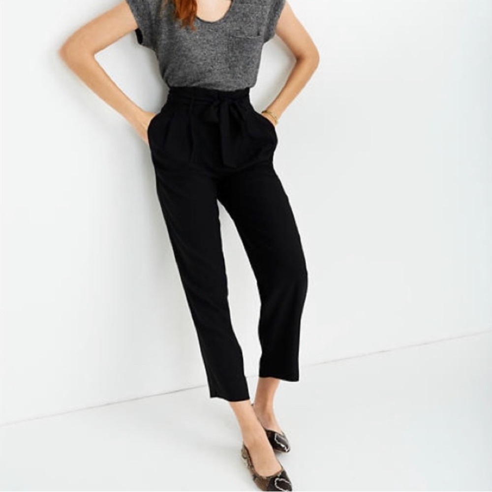 Madewell drapey paperbag pants